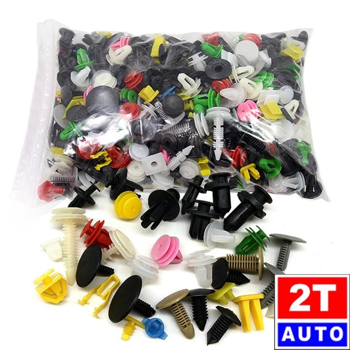 Bộ 50 đinh tán, chốt vít nở Nhựa Loại 1 cho xe hơi ô tô, vít nhựa ô tô,chốt nhựa ô tô xe hơi SKU 178