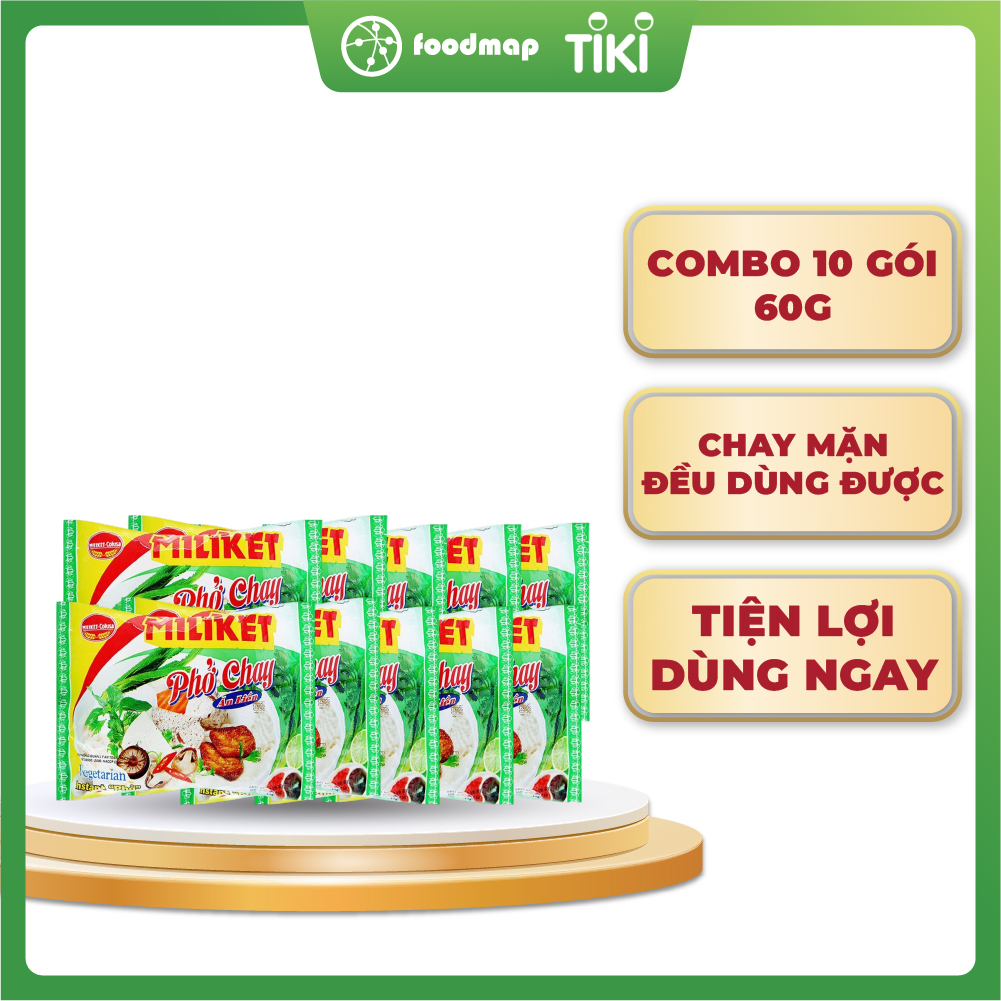 Combo 10 Gói Phở Chay Miliket