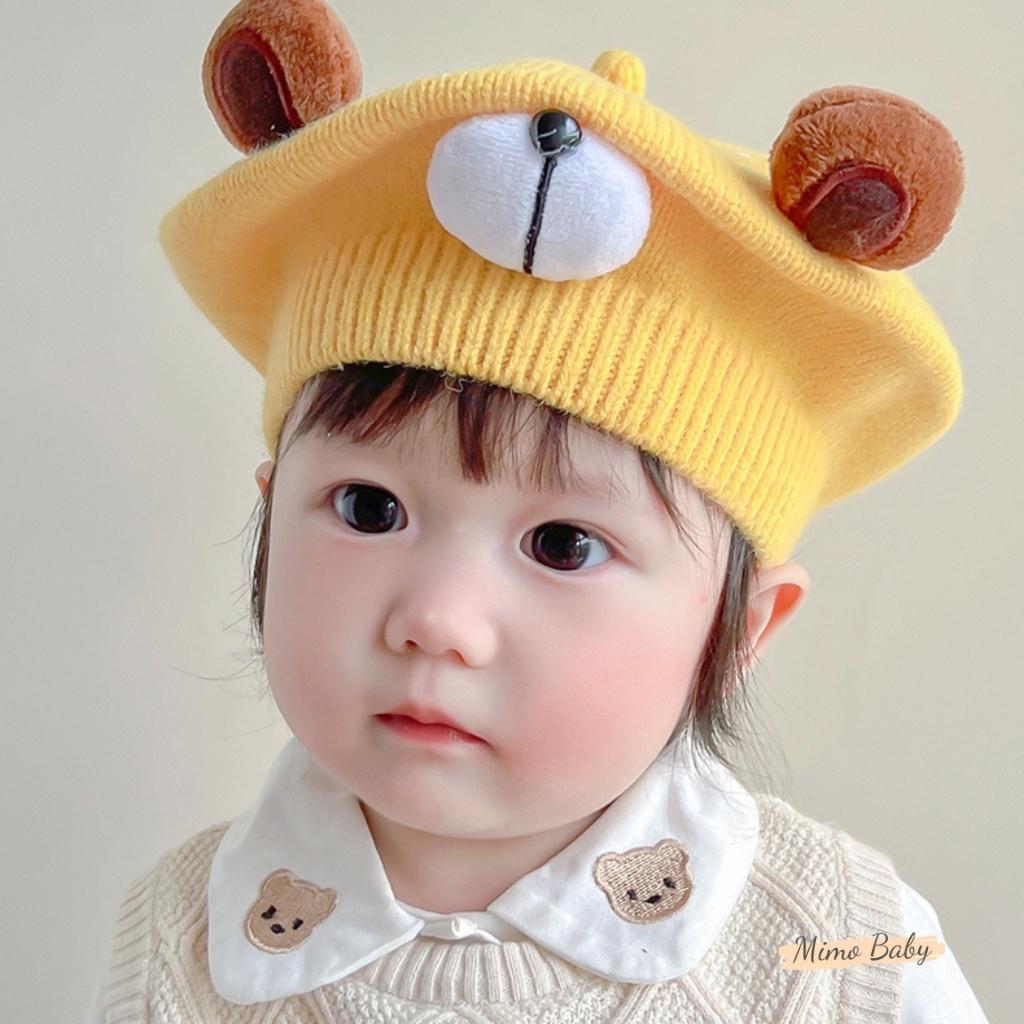 Mũ nồi chất liệu len hình cún dễ thương cho bé MN211 Mimo baby