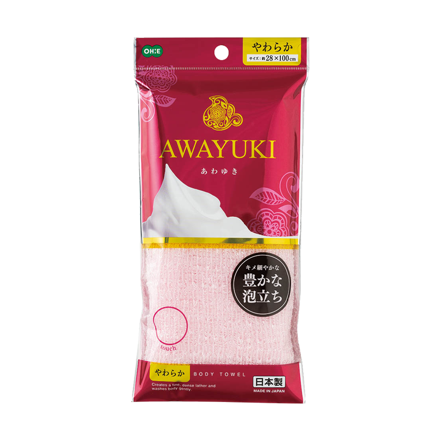 Khăn tắm tạo bọt mềm mại Awayuki - Hàng nội địa Nhật Bản nhập khẩu chính hãng