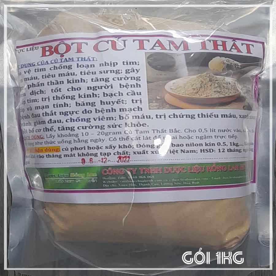 1kg Bột Củ Tam Thất Bắc sấy lạnh loại 1