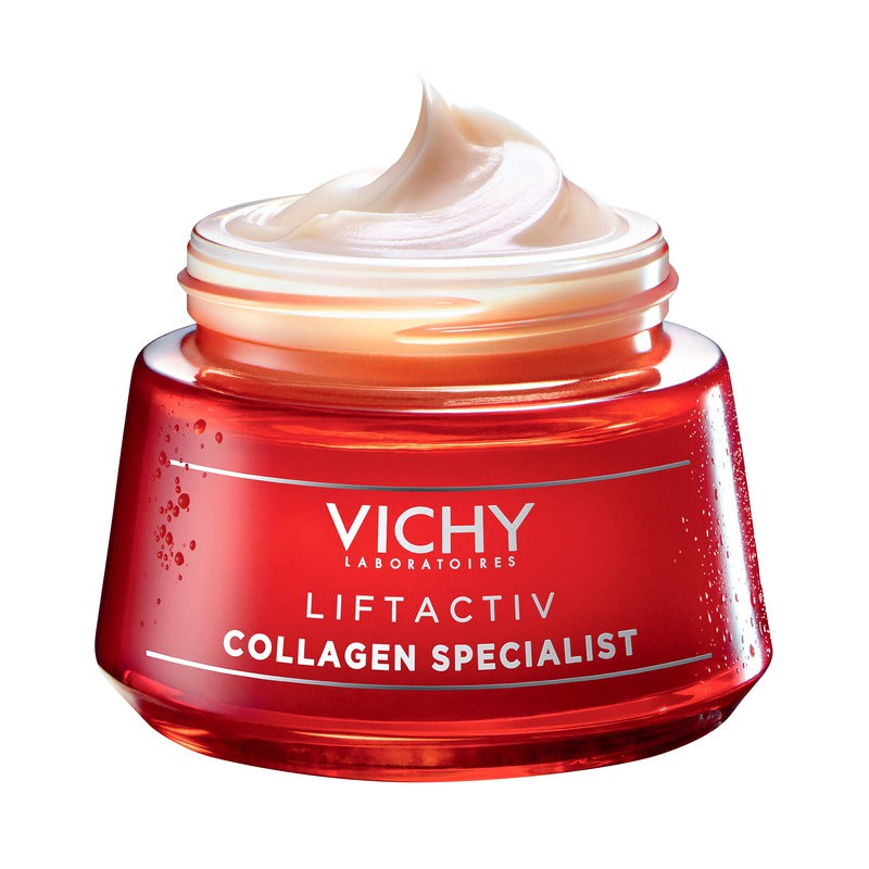 Kem Dưỡng VICHY Collagen Liftactiv Collagen Specialist Ngăn Lão Hóa, Sáng Da (50ml) + Tặng Móc Khóa