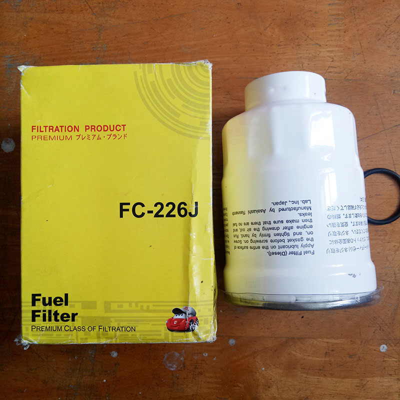 Lọc nhiên liệu, lọc dầu diesel cho xe Nissan Navara 2.5 máy dầu 2004-2008 mã phụ tùng 16400-18A20 mã FC226J