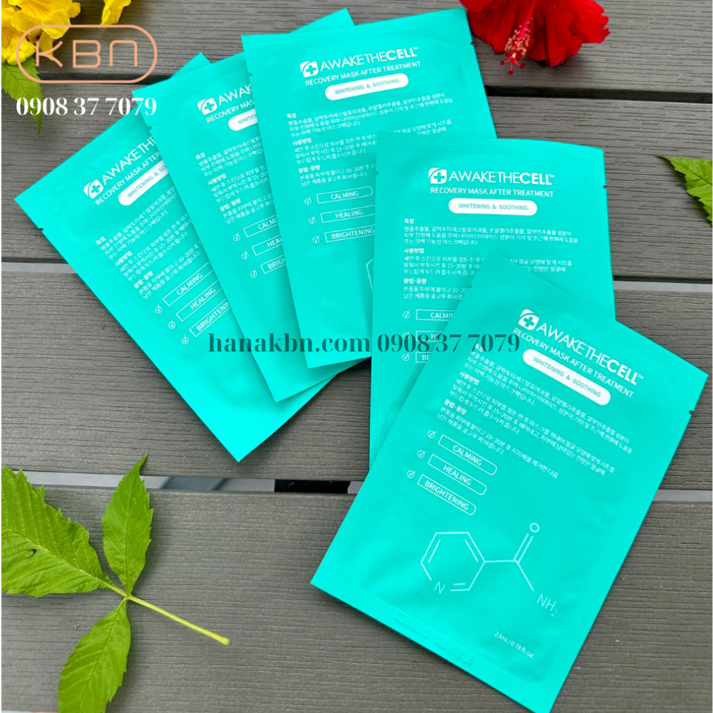 Mặt Nạ Cấp Ẩm, Làm Dịu Da, Dưỡng Trắng Da SOOTHING RECOVERY Awakethe Cell Hàn Quốc - Mặt nạ Phục Hồi