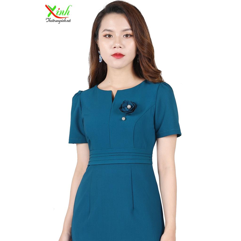 Đầm Suông Kết Hoa Ngọc Trai Cao Cấp DL819-820