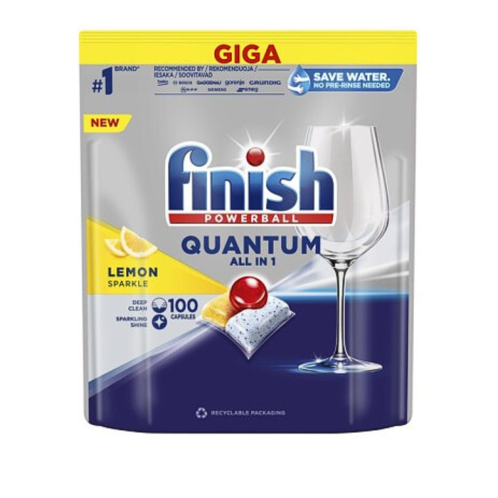 Viên rửa chén bát Finish Quantum 100 viên