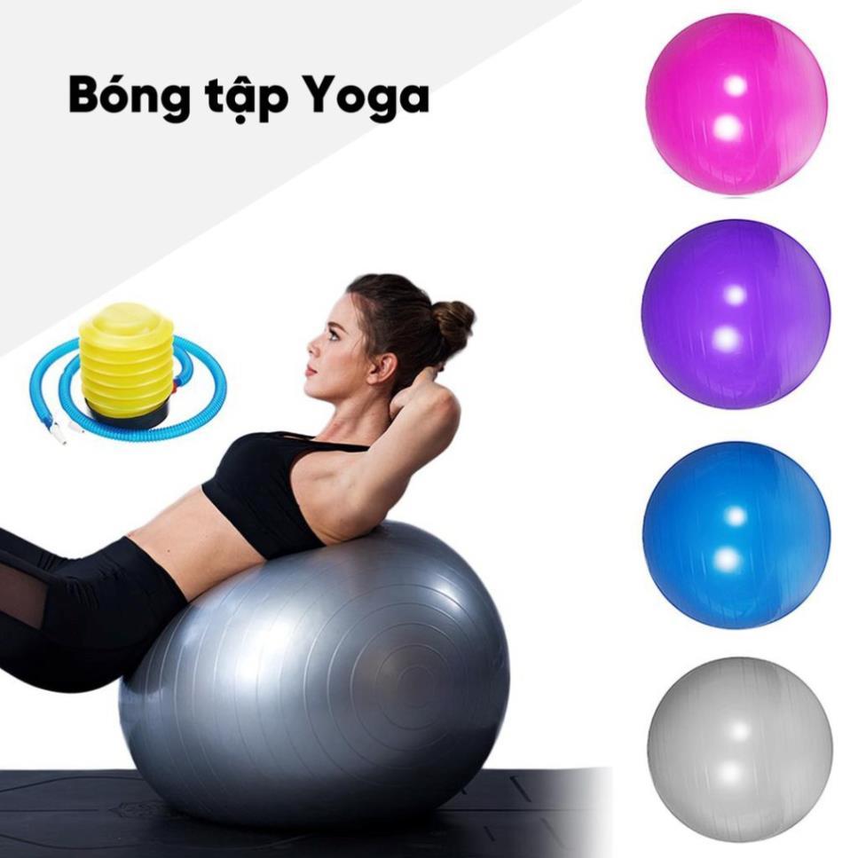 Bóng Tập Gym, Tập Yoga Trơn 65 - 75cm