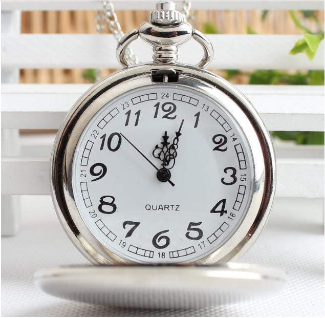 Đồng hồ quả quýt vỏ bạc trơn : Phong cách hoài cổ - Lịch Sự - Quý Phái
