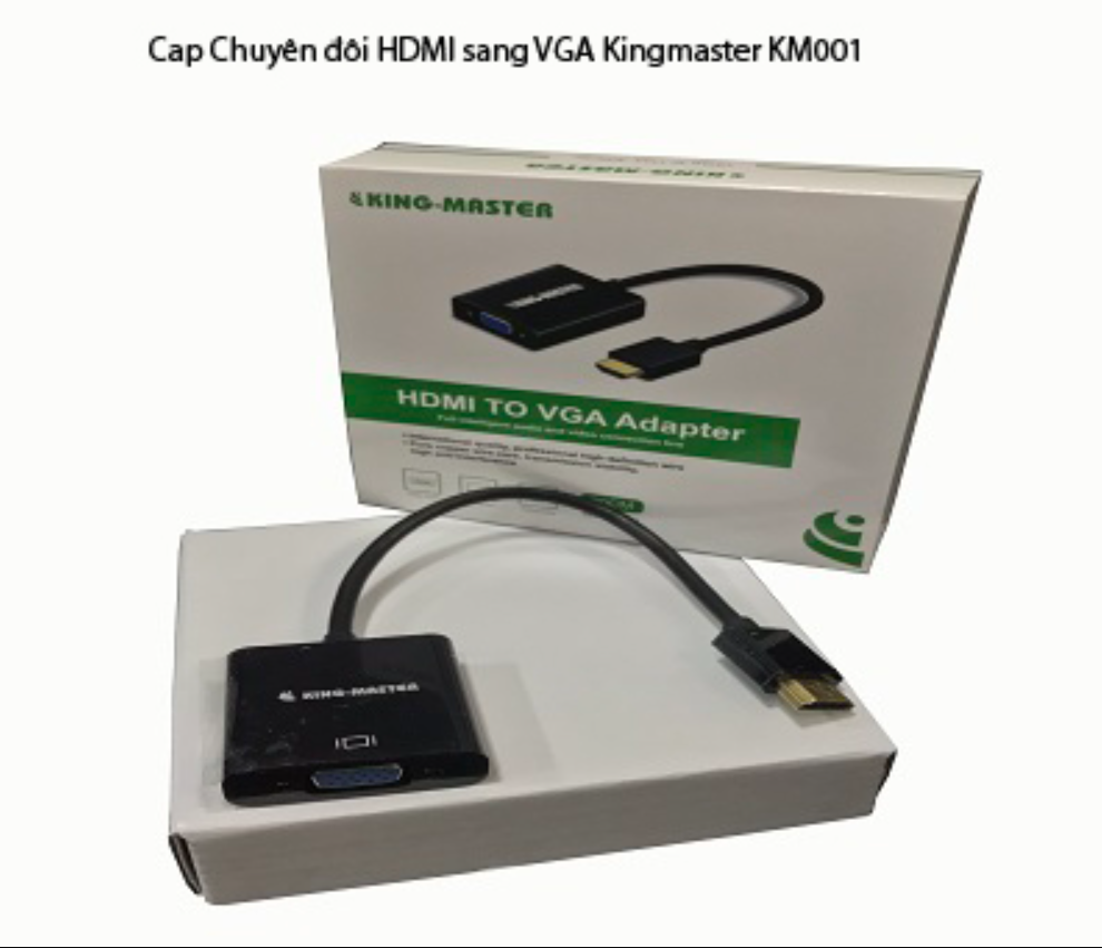 Cáp Chuyển Đổi HDMI KM001 KING-MASTER SANG VGA- Hàng Nhập Khẩu