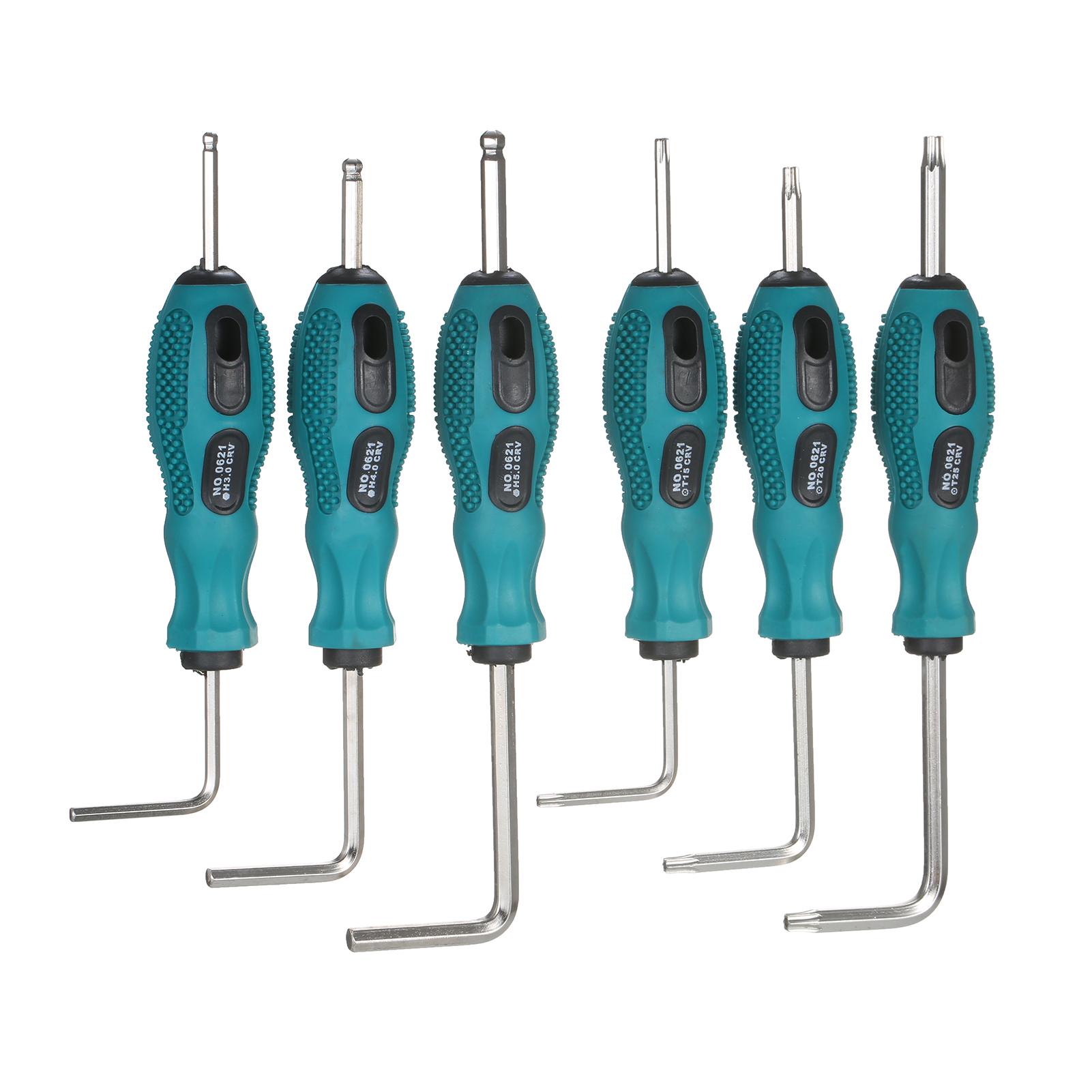 Allen Wrench Set Torx Wrench and Long Arm Ball End Hex Wrench Set Chrome Vanadium Steel Industrial Grade Metric L-Key