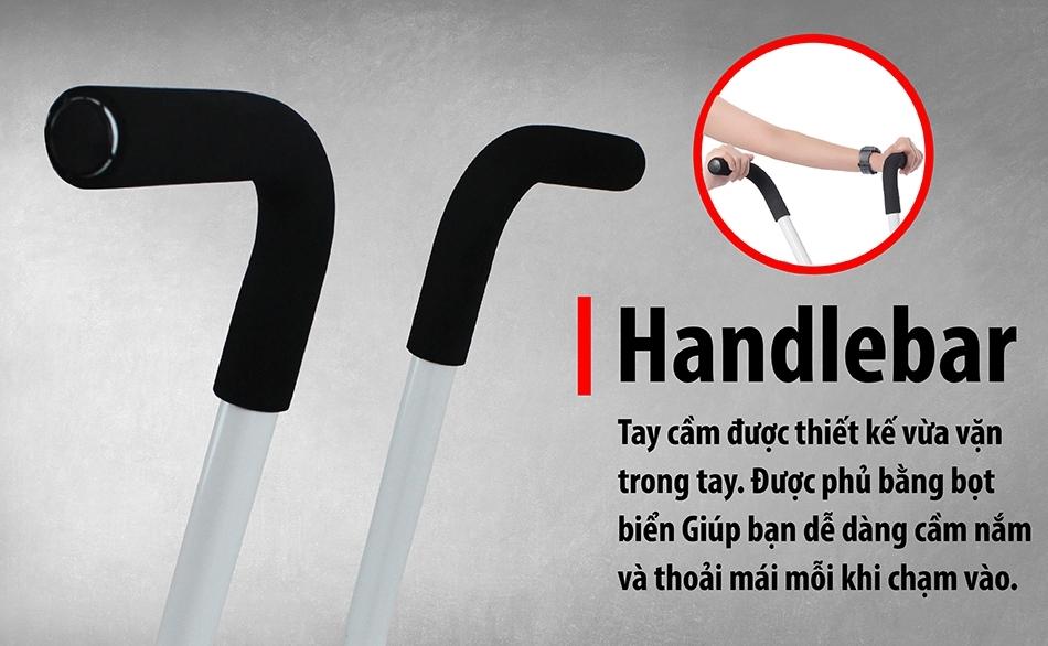 Xe đạp tập thể dục trong nhà BG 8702 sọc đen đỏ