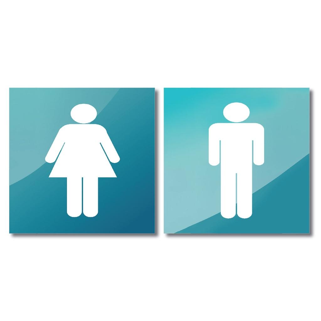 Toilet-WC- Bảng chỉ dẫn - bảng hướng dẫn nhà vệ sinh, Toilet Nam nữ cho nhà hàng, khách sạn, quán ăn, quán nhậu BH-24T