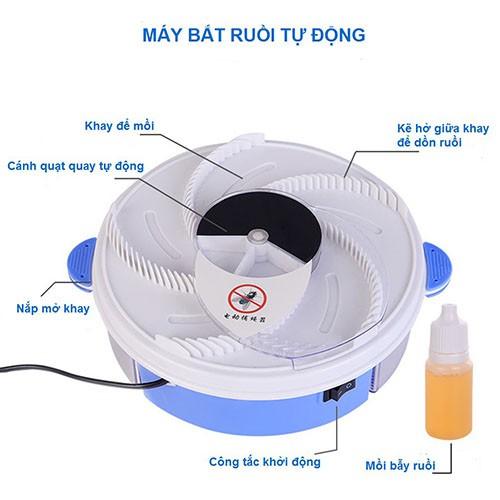 Máy Bắt Ruồi Tự Động Thông Minh, Máy Bắt Ruồi Chạy Điện Không Dùng Hóa Chất.