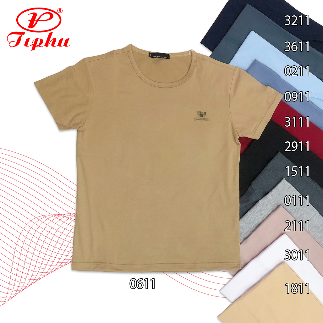 Áo phông nam màu trơn, tay ngắn dáng vừa, form trẻ năng động, chất thun cotton mịn mát, cổ tròn