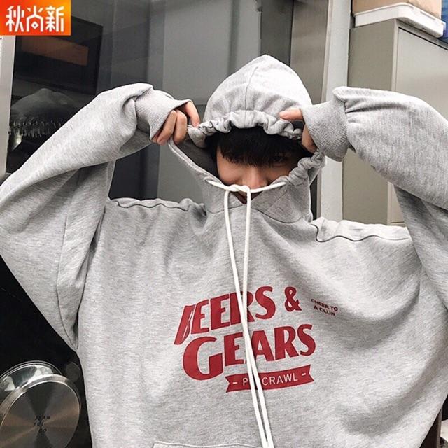 Áo hoodie nam nữ Beers chất liệu vải nỉ ngoại mềm mịn Unisex xuongmaysilephucthien