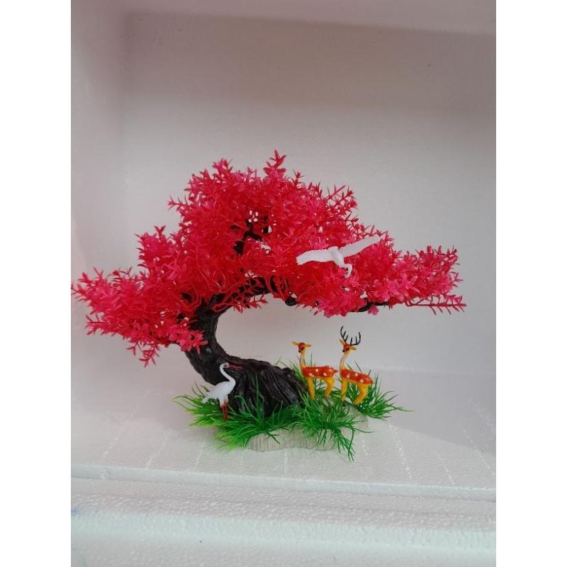 Bonsai bể cá cảnh - cây trang trí hòn non bộ tiểu canh-cây để bàn