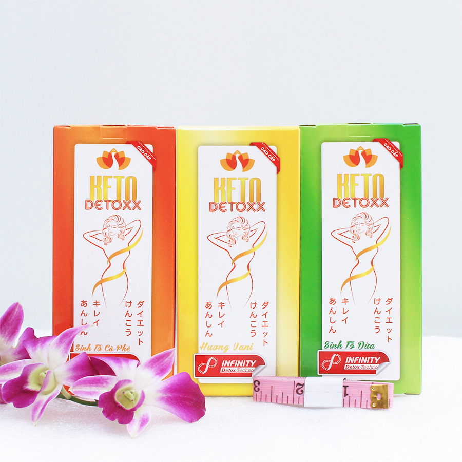 Combo 3 hộp Keto Detox - Hỗ trợ Giảm cân Keto CẤP TỐC bằng sinh tố