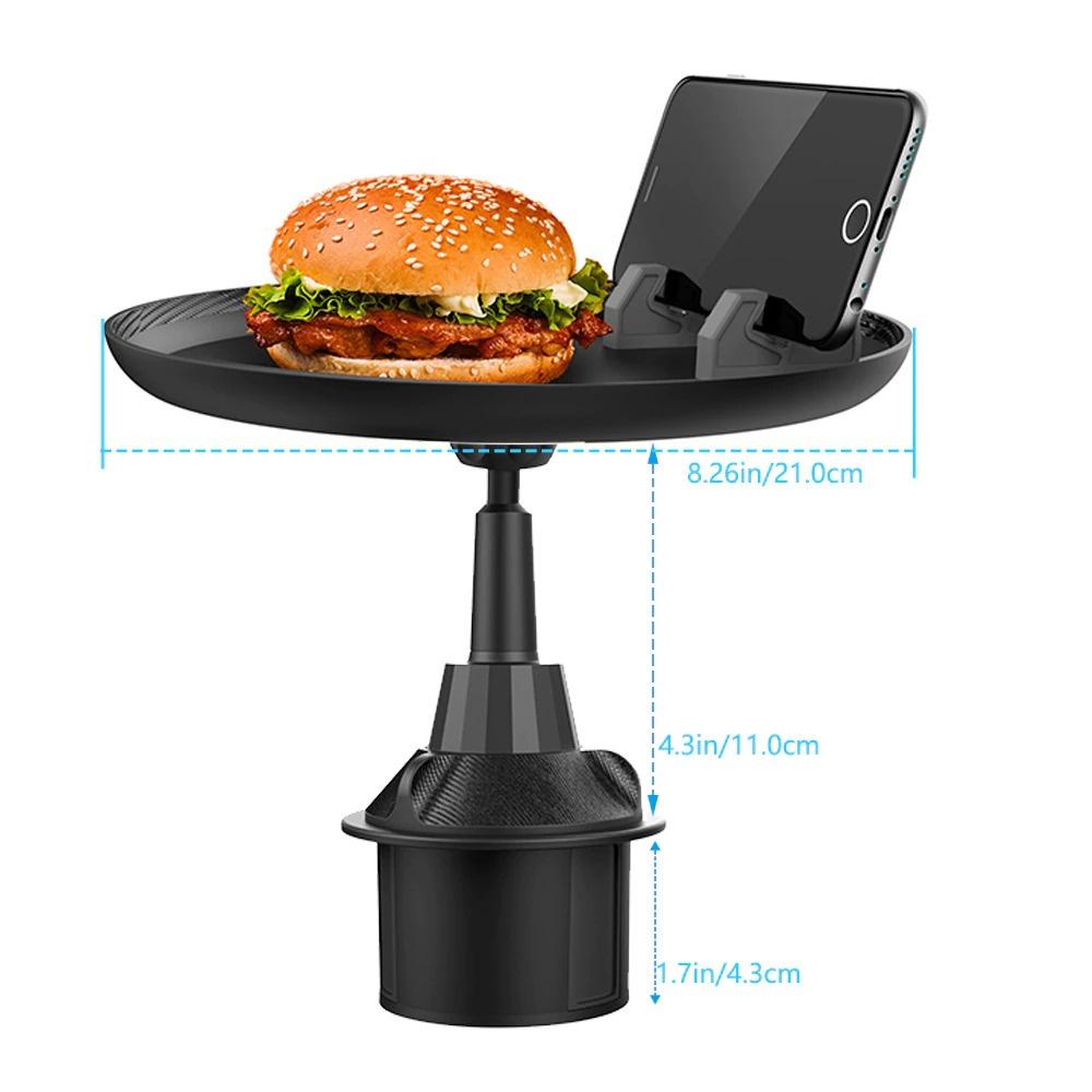 Khay Xoay Cốc, Đựng Thức Ăn Trên Xe Ô Tô, Bàn Ăn Có Thể Điều Chỉnh Tray Holder