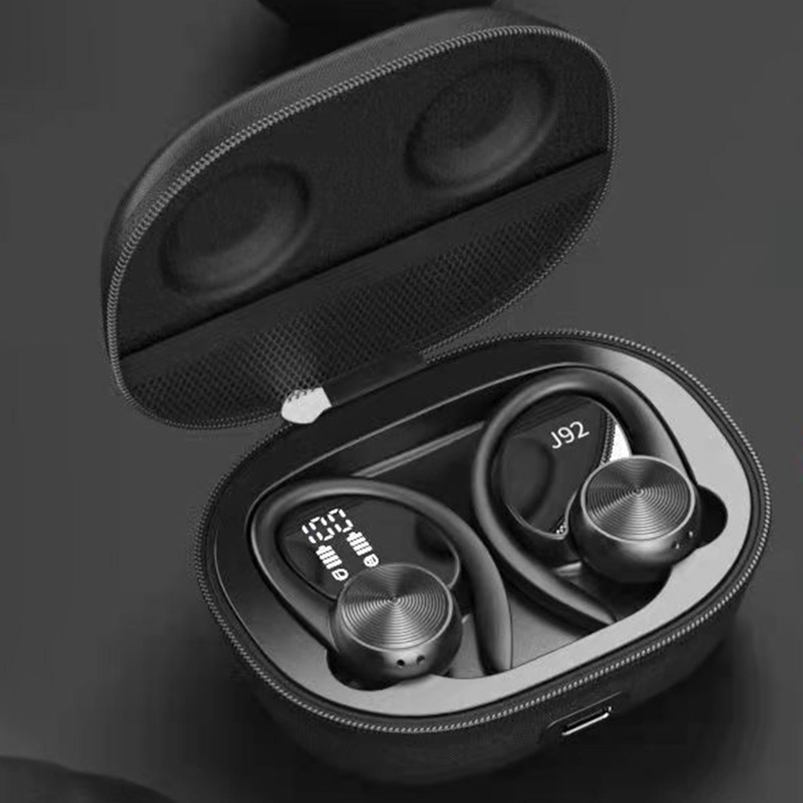 Bluetooth 5.0 Wireless Earbuds with Ear Hooks with Mic Stereo for Running