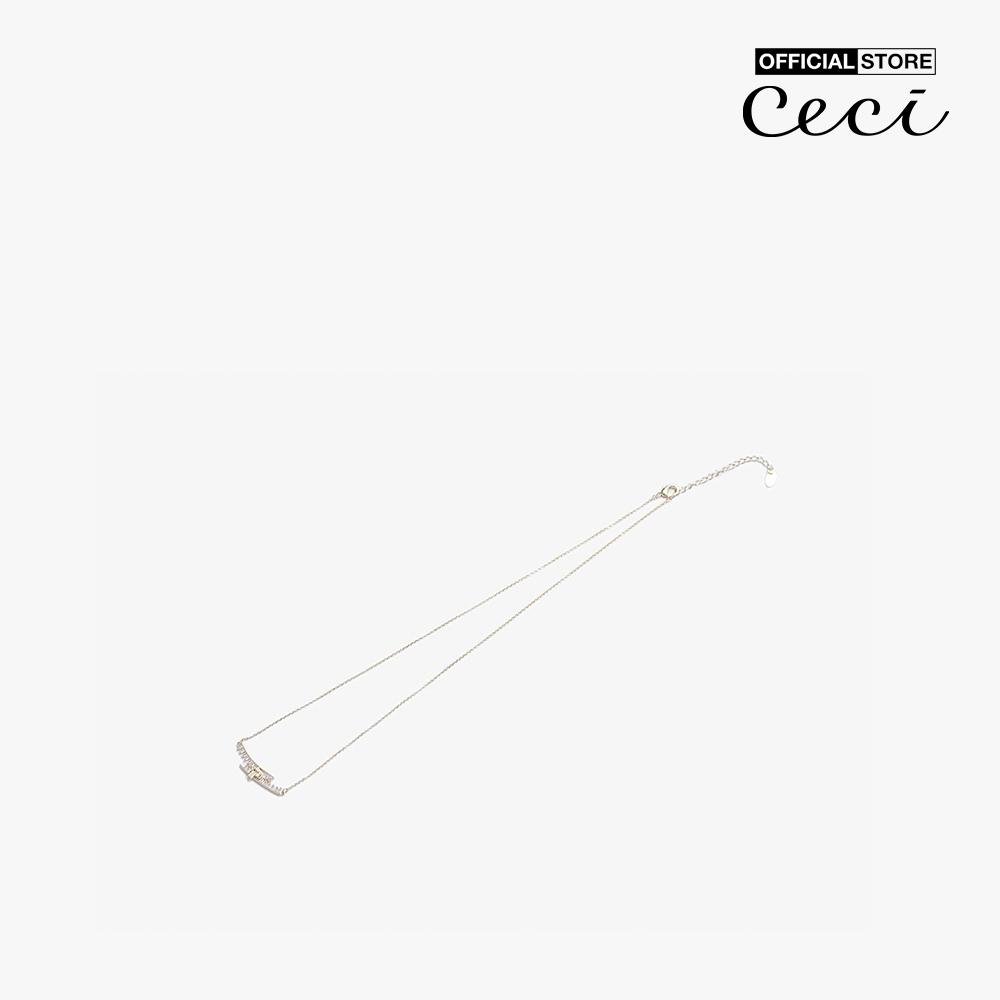 CECI - Dây chuyền nữ chuỗi nhỏ mặt hình khóa kéo độc đáo CC4-01000165