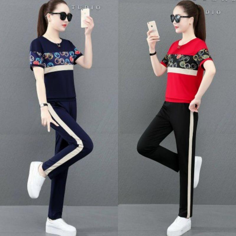 SÉT BỘ THỂ THAO PHỐI HỌA TIẾT TRÒN