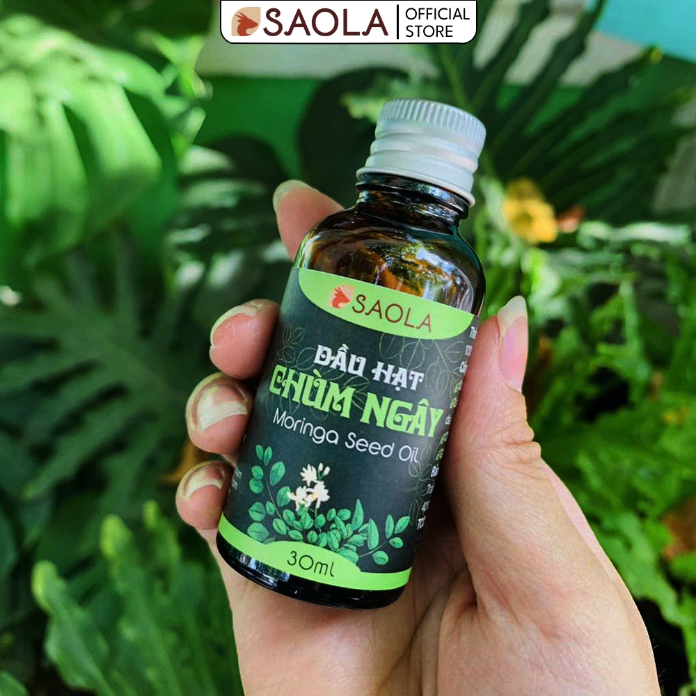 Dầu Hạt Chùm Ngây SAOLA, Nguyên Chất, Chống Lão Hoá, Mờ Thâm Sẹo, Da Sáng Mịn, 10ml và 30ml