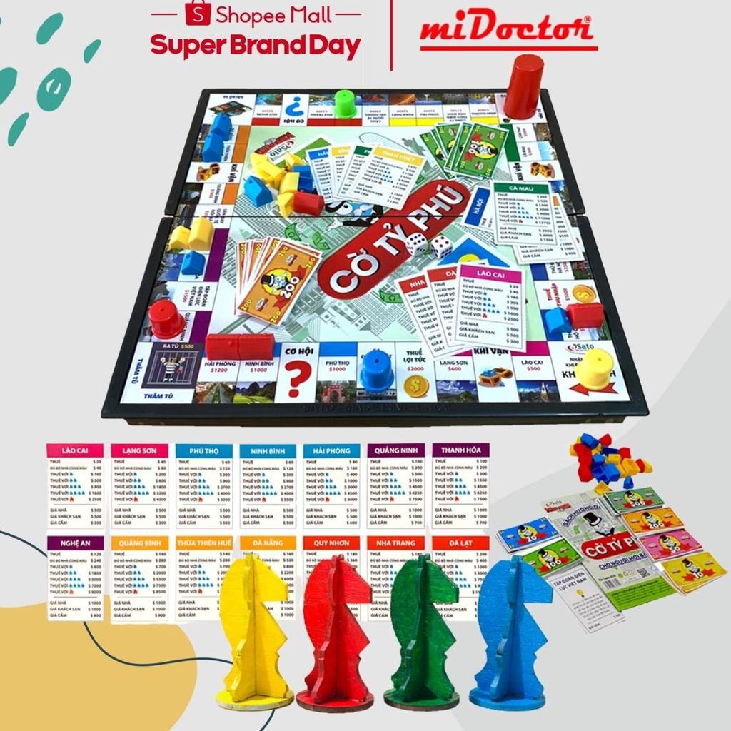 Cờ Tỷ Phú Monopoly Vui Nhộn Cao Cấp, An Toàn Có Chọn Cỡ 31x41, 42x42, Hàng Chính Hãng miDoctor