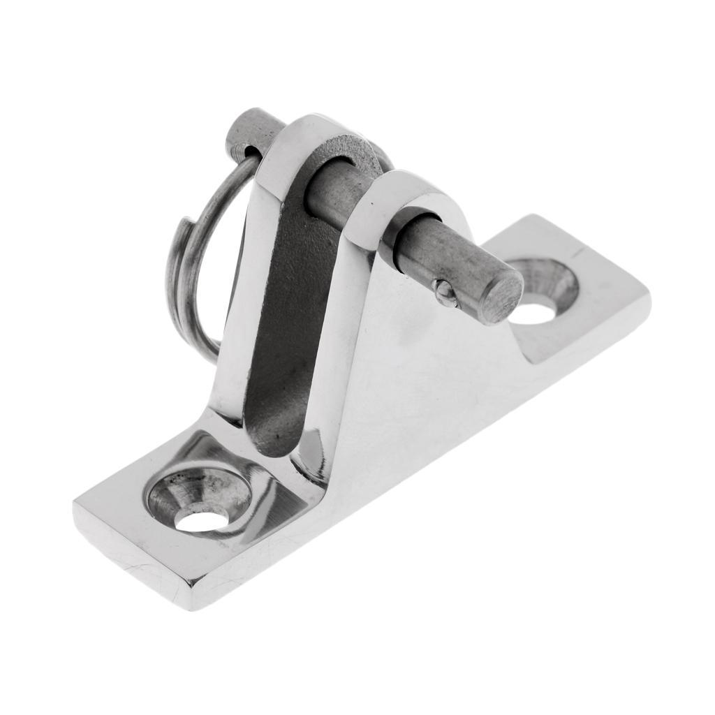 Boat Bimini Top Deck Hinge w/ Quick Release Pin Marine Grade Stainless Steel