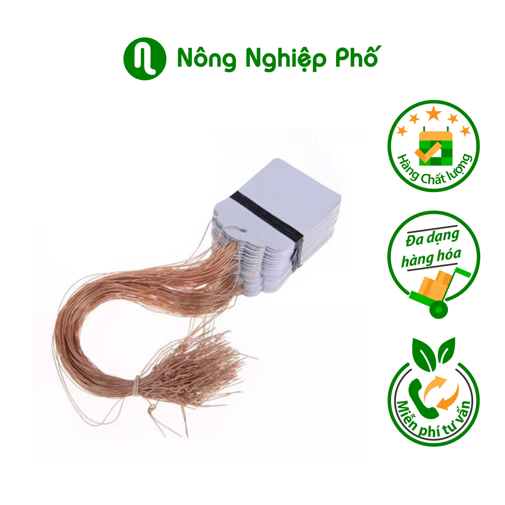 Bộ 10 thẻ ghi tên cây buộc dây