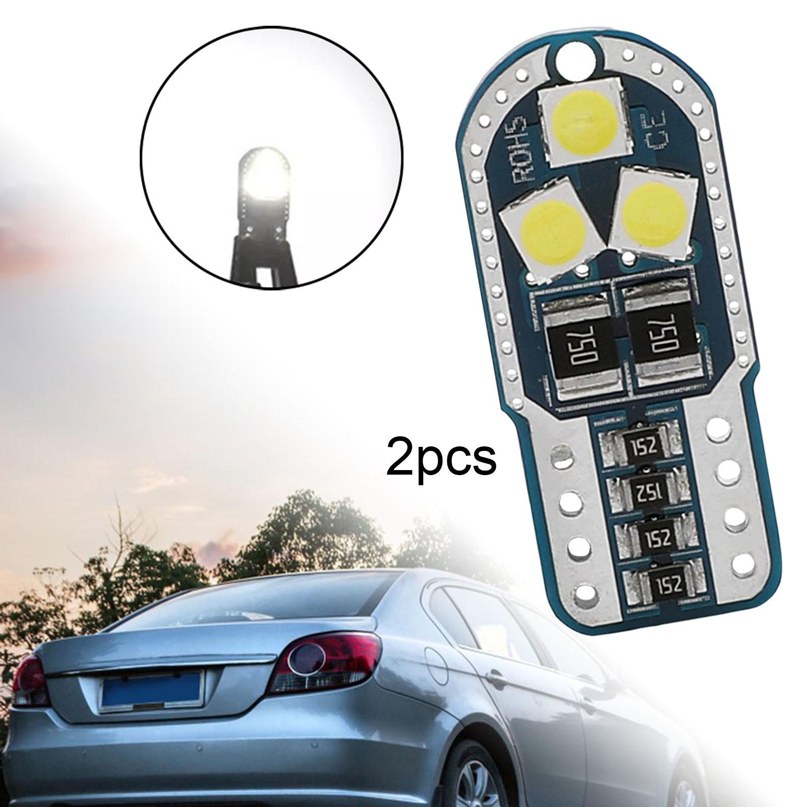 2Pcs W5W T10 194 168 LED Bulbs License Plate Lights Map Light Dome Lights