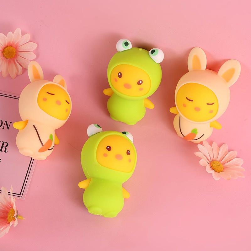Squishy Mochi hình GÀ CON MỀM mềm dễ thương chân thực giảm stress co dãn đàn hồi ngộ nghĩnh bóp vui