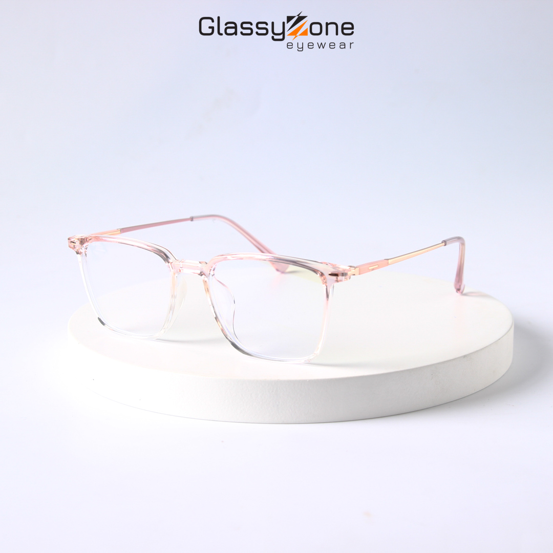 Gọng kính cận, Mắt kính giả cận nhựa Form chữ nhật Unisex Nam Nữ Chamberlain - GlassyZone