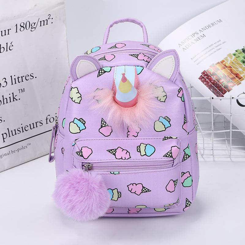 Mini Nhỏ Ba Lô Da Trẻ Em Học Túi Hoạt Hình Dễ Thương Kỳ Lân Bé Gái Ba Lô Mẫu Giáo Mầm Non Ba Lô Cho Bé