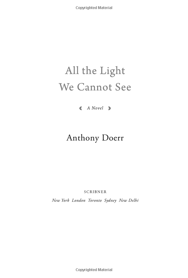 Sách All The Light We Cannot See [Export-Only]