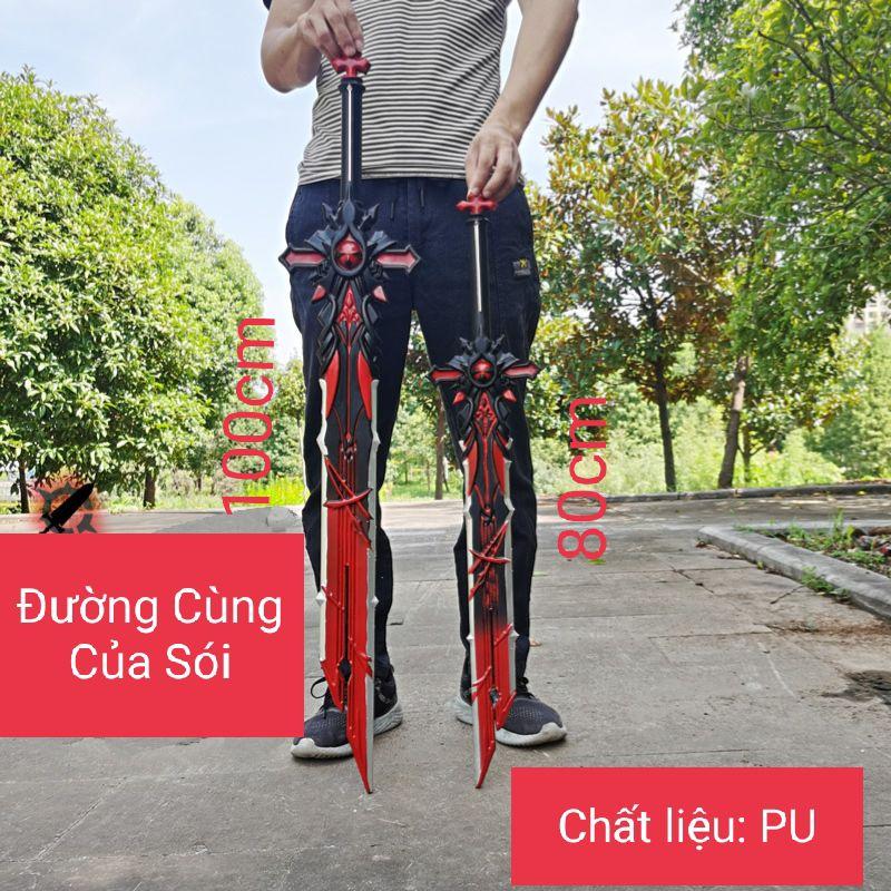 (Có Sẵn) Mô hình Genshin Impact - Đường cùng của sói bằng PU dài 100cm