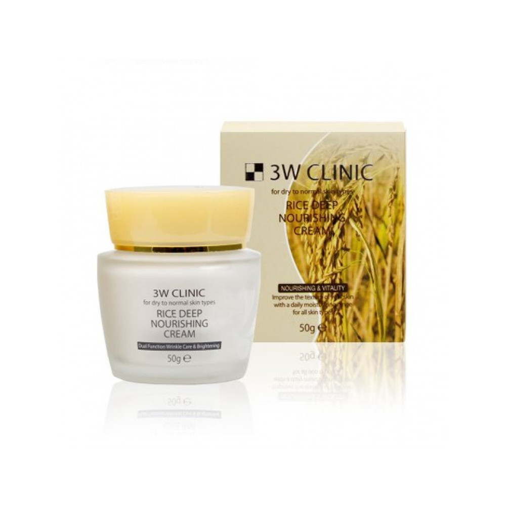 Kem dưỡng sâu gạo 3w Clinic RICE DEEP NOURISHING CREAM