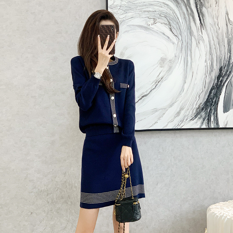 (HÀNG SẴN) Sét Váy Len Dệt Kim Thời Trang Cao Cấp AL58 - Hàng Quảng Châu Cao Cấp