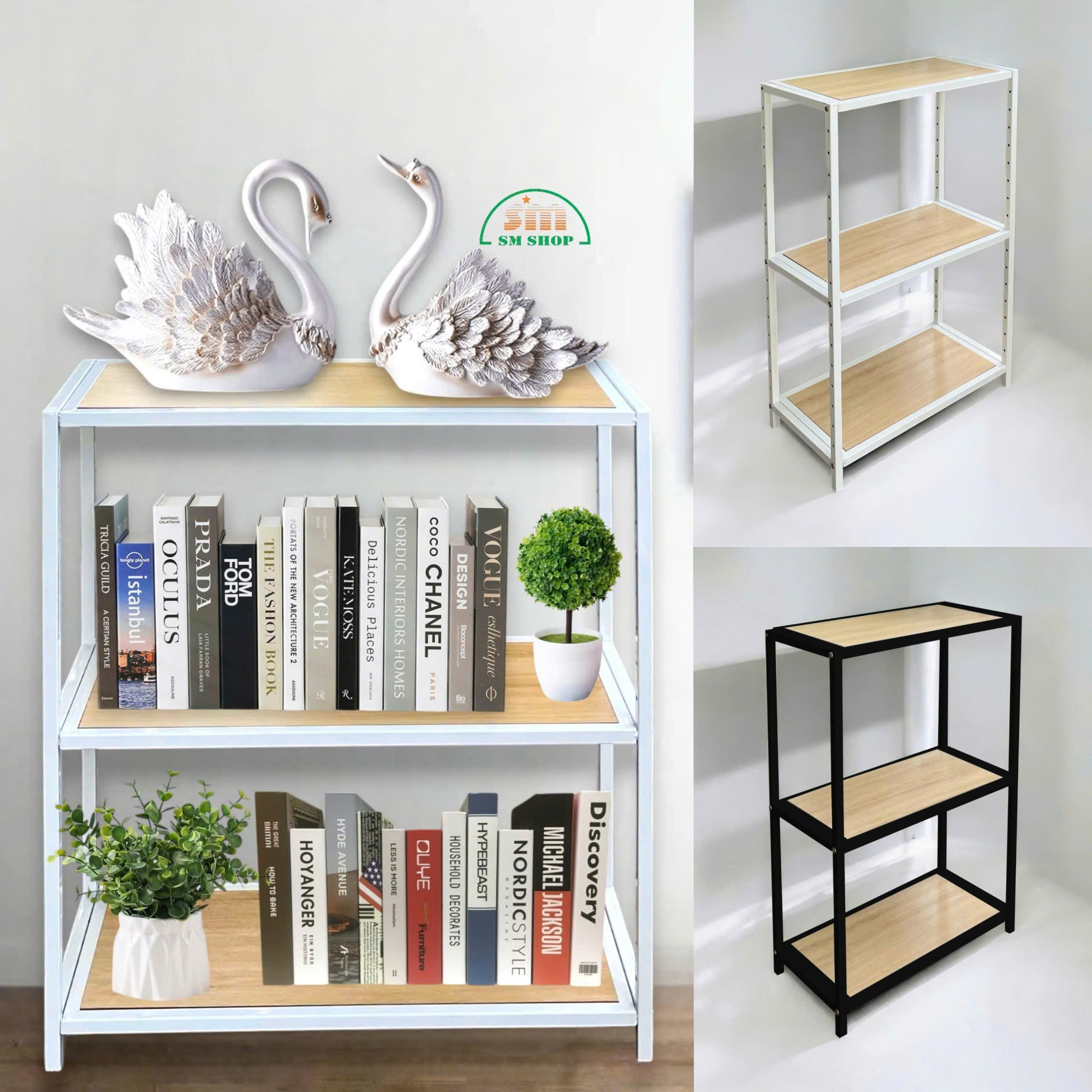 Kệ sắt 3 tầng Enter KG8090-3 80x30x90cm