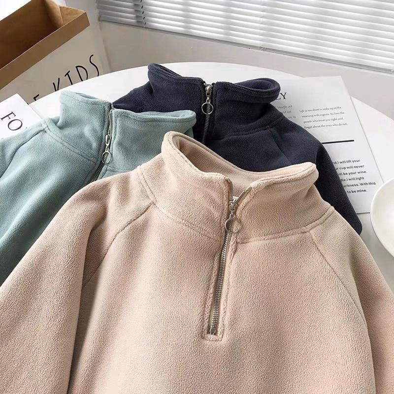 Oder - Áo Hoodie Trơn Basic Kéo Khóa