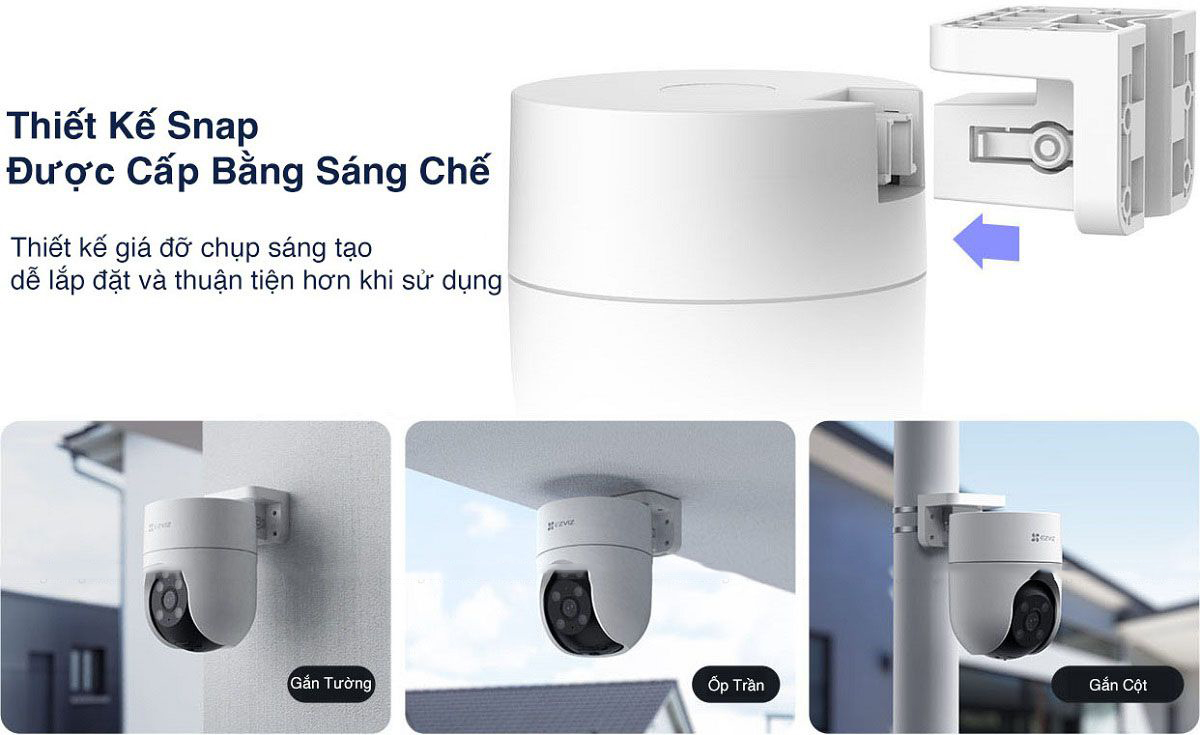 Camera H8c 2K EZVIZ 3MP Không Dây Ngoài Trời Thông Minh Giá Rẻ-hàng chính hãng