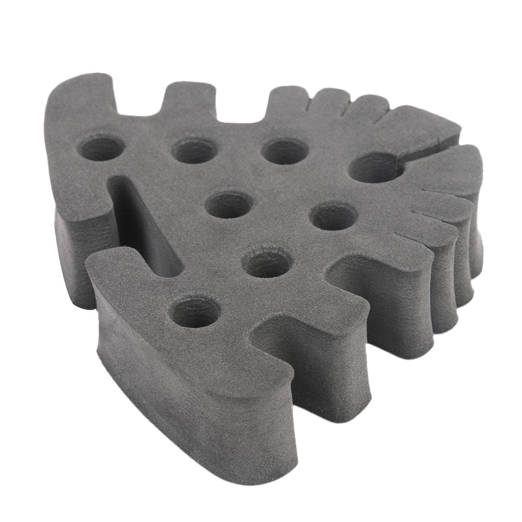2Pcs Fly Tying Tool Caddy Soft Foam Fishing Tools Holder Fly Tying Station