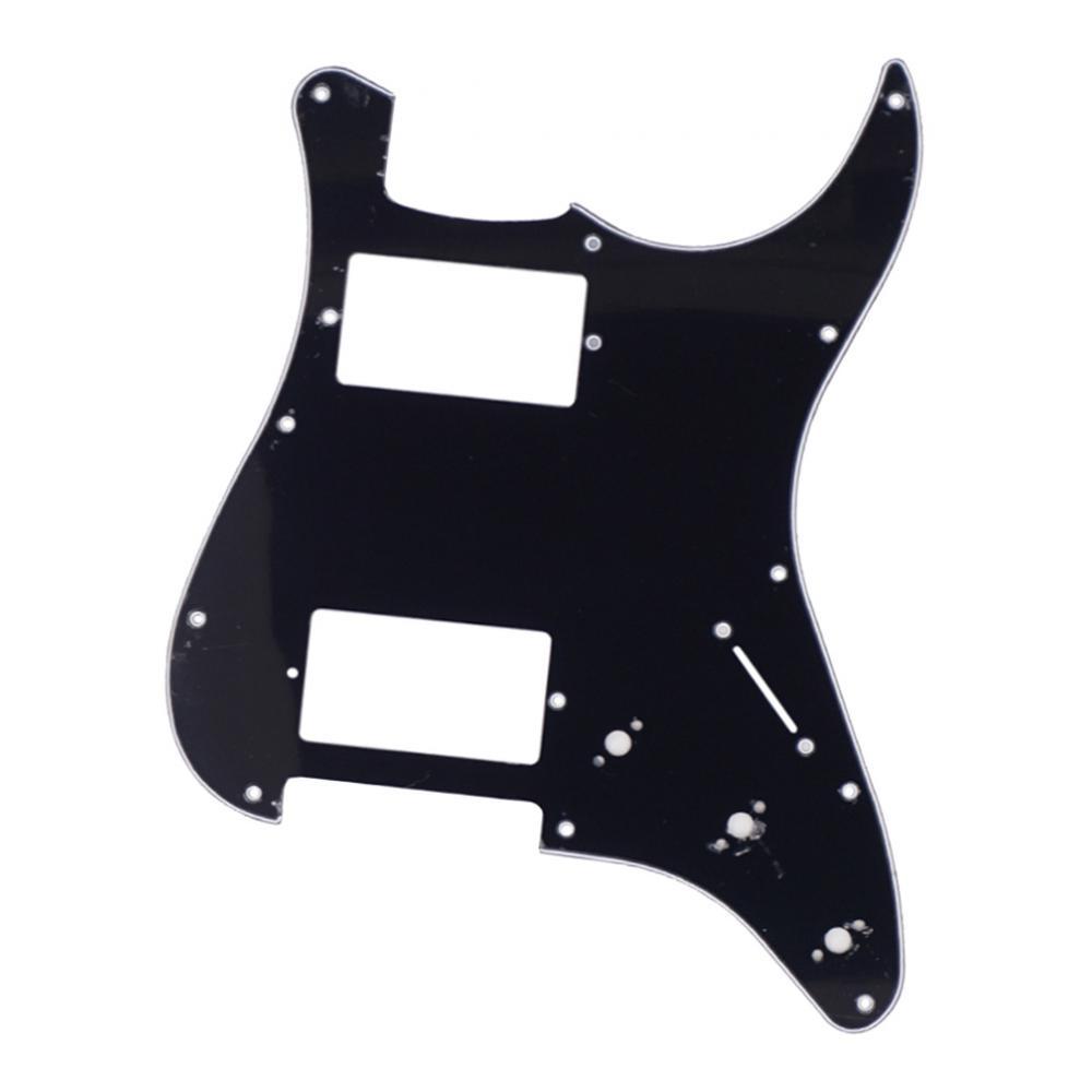 11 Hole Guitar Pick Guard Scratch Plate DIY Replacements Parts Black