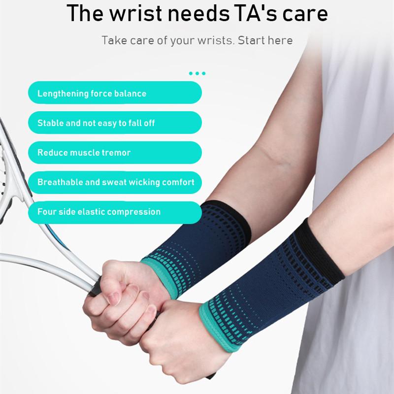 1 Chiếc Dây Đeo Tay Thể Thao Mở Rộng Hỗ Trợ Cổ Tay Nén Nẹp Cổ Tay Bảo Vệ Cho Bóng Rổ Bóng Chuyền Thể Dục Nâng Trọng Lượng Color: blue