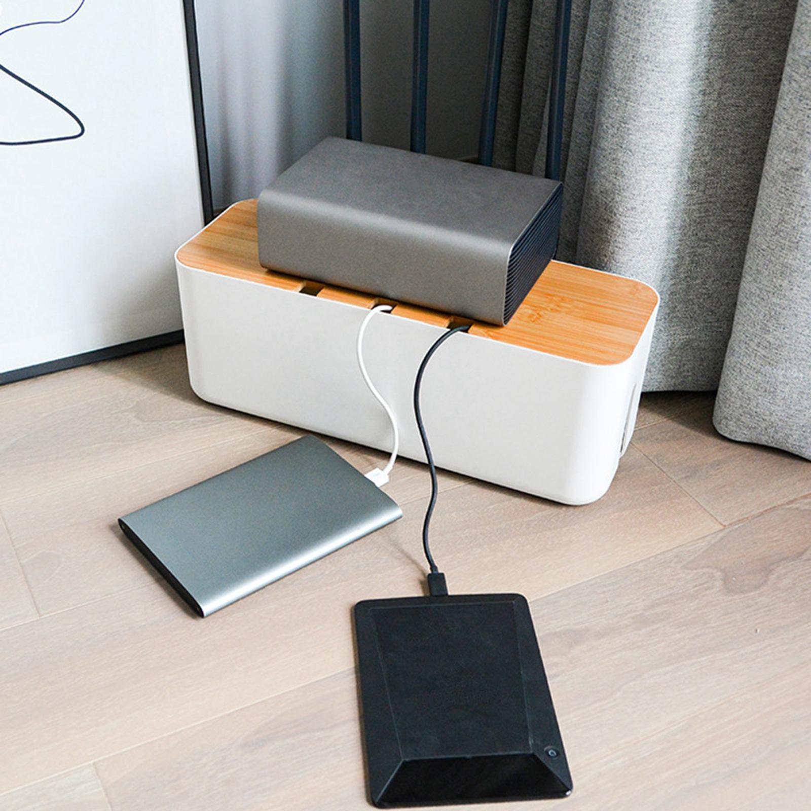 Router Shelf Storage Box Cable Management Organizer Cable Bracket for Office