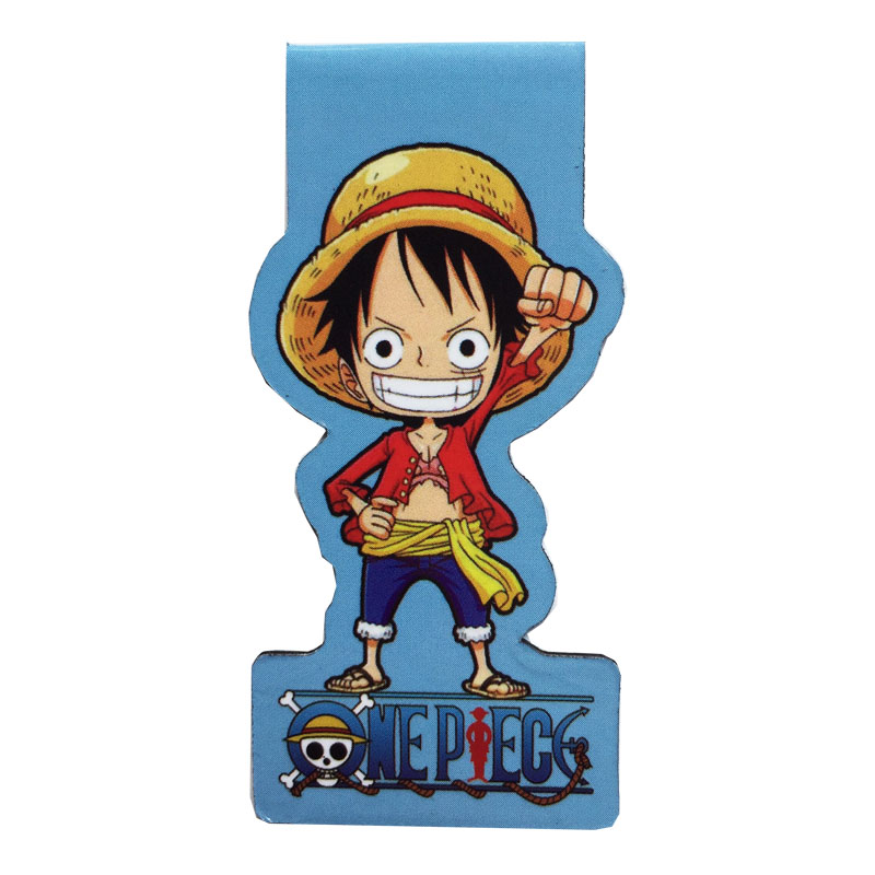 Bộ 6 Đánh Dấu Sách Bookmark Nam Châm Đảo Hải Tặc One Piece