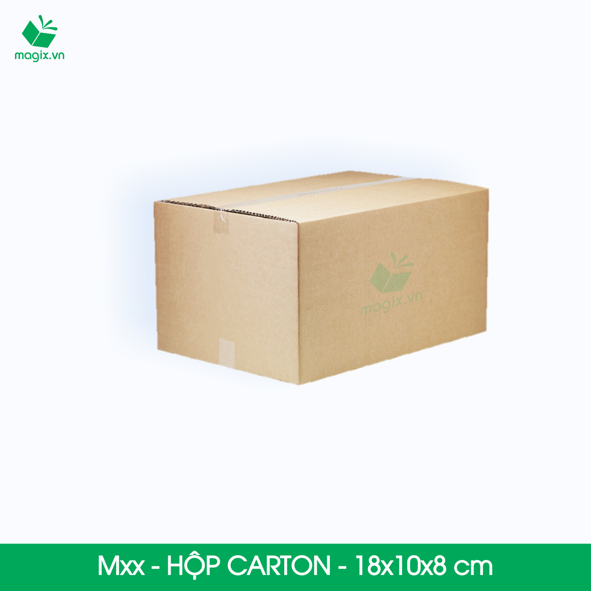 Hộp 18x10x8 cm - Combo 100 thùng hộp carton đóng hàng - tùy chọn chất lượng