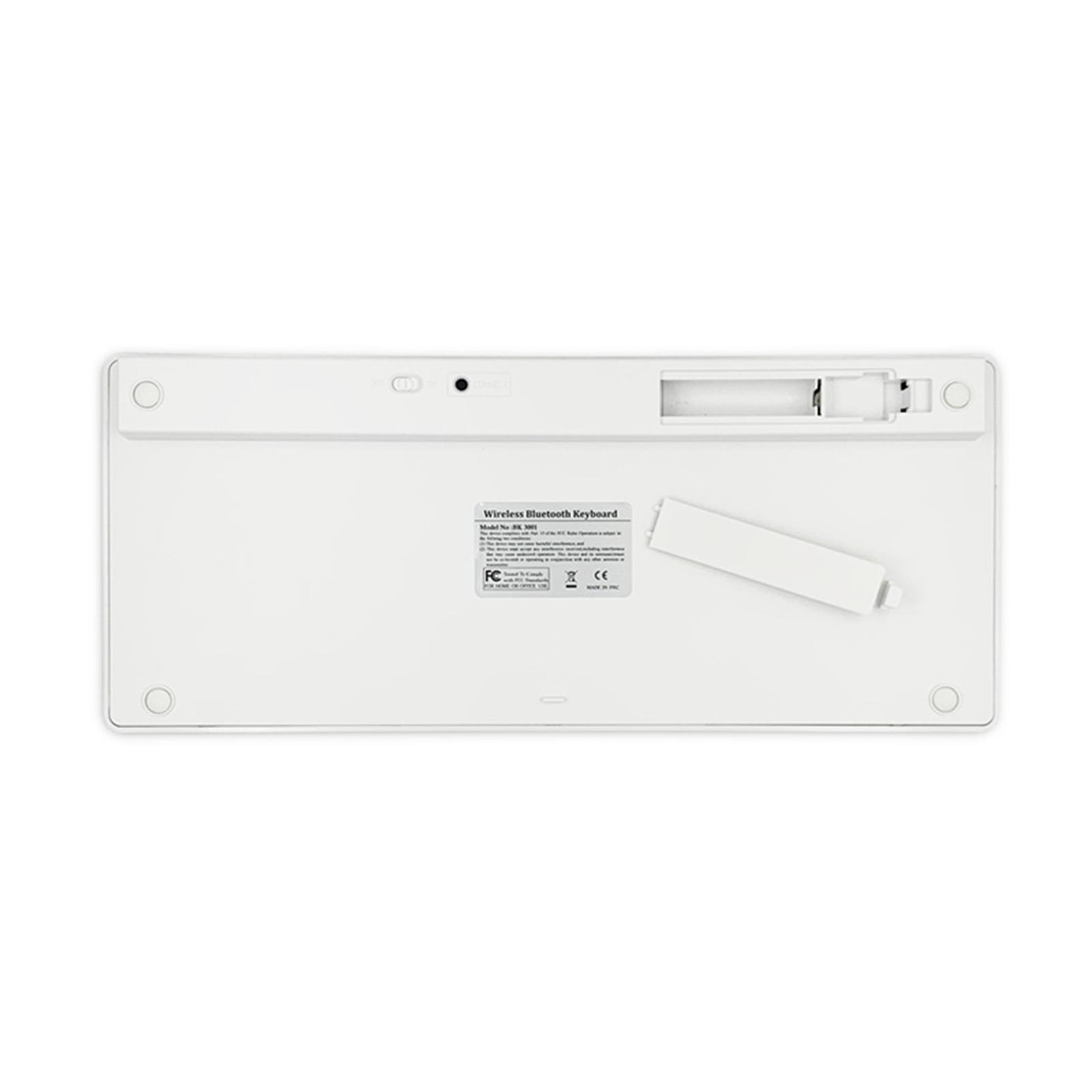 Silver  Korean 78 Keys Wireless Bluetooth Keyboard for Computer Stylish