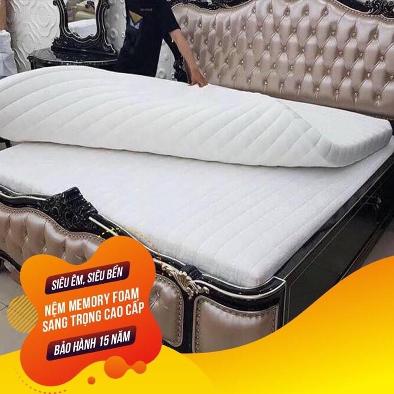 Nệm MEMORYFOAM cao cấp thắng lợi đủ kích thước 1m-2.2m (tặng quà 7món miễn phí giao hàng sg)