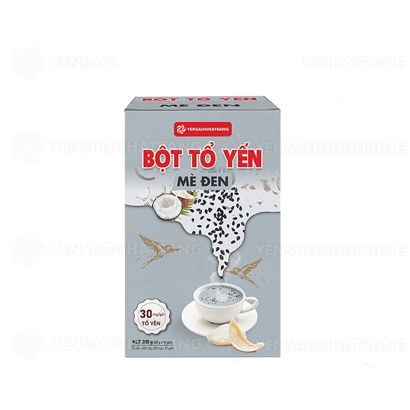 Bột Tổ Yến Mè Đen Yến Sào Nha Trang 200g (Chính hãng)