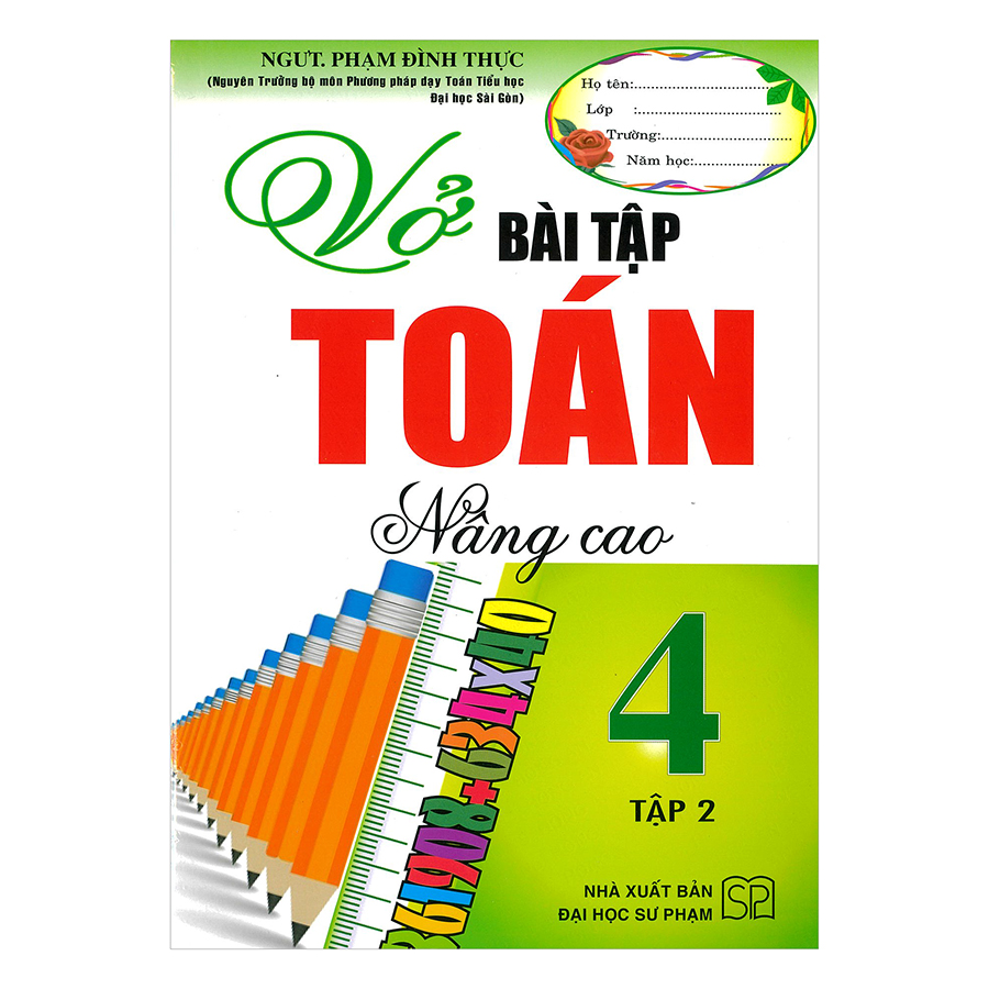 Vở Bài Tập Nâng Cao Toán 4 - Tập 2